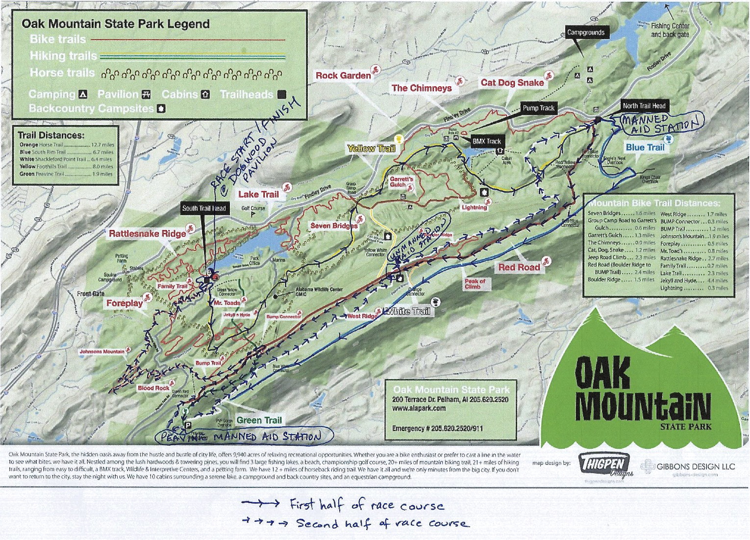 White Oak Mountain Nc Map at Victoria - OM50K Course Map 2013