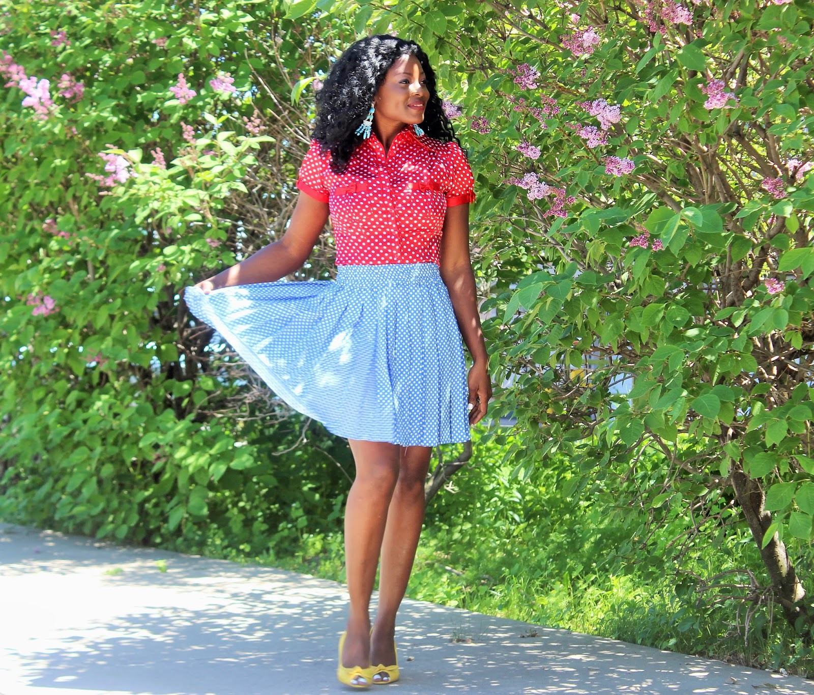 POLKA DOTS AND BOWS | 1 OUTFIT 2 DIFFERENT LOOKS