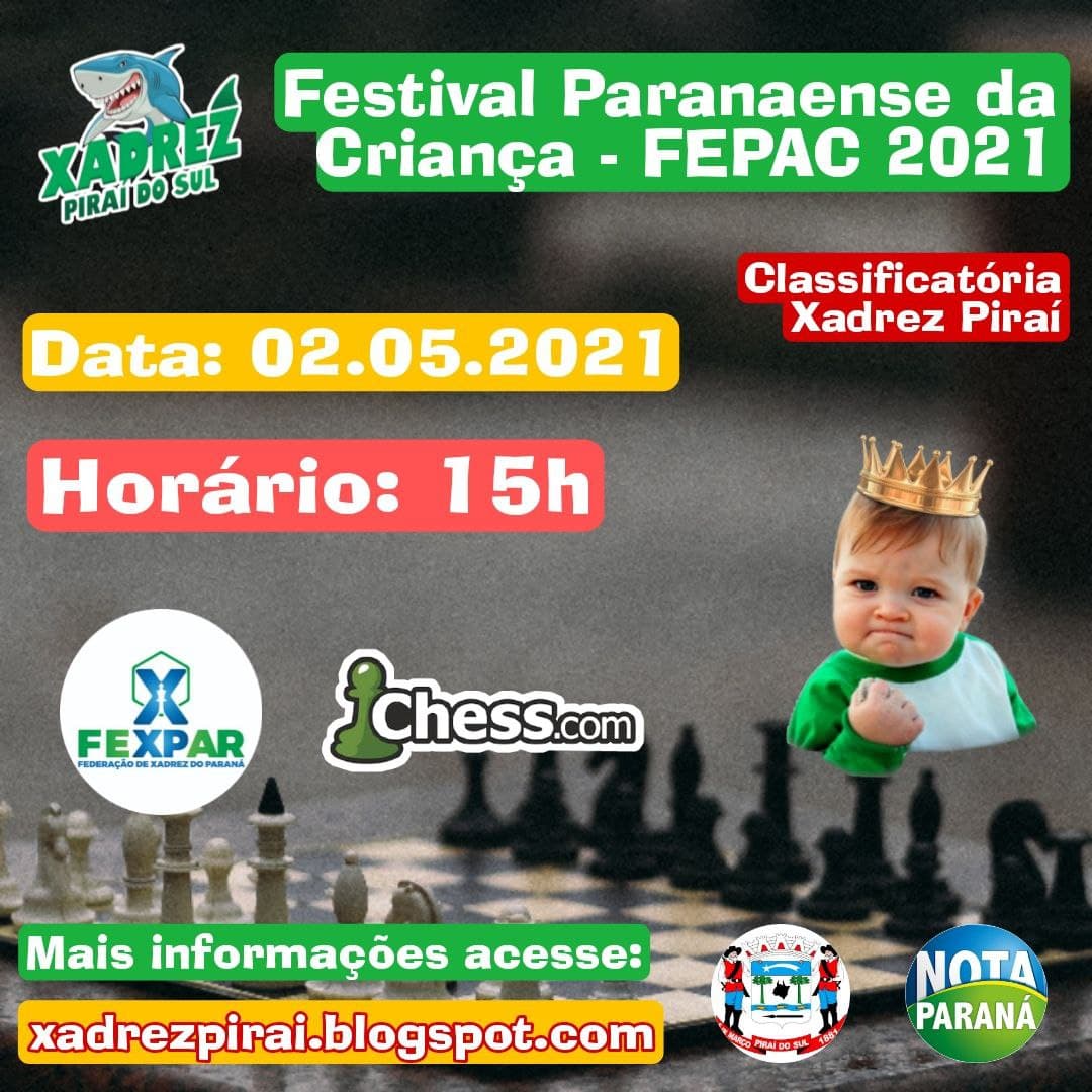II Copa Campo Mourão de Xadrez Rápido - FEXPAR - Federação de Xadrez do  Paraná