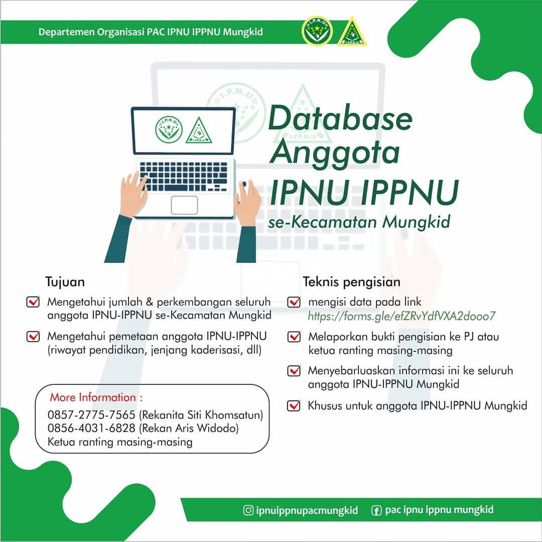 Ipnu Ippnu Mungkid Upayakan Produktif Di Tengah Pandemi Pelajar Teladan Magelang