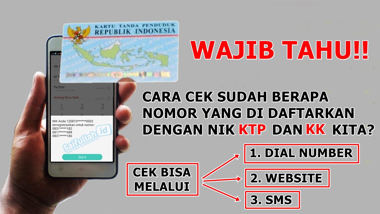 Cara Cek Nomor Registrasi Kartu SIM Prabayar Semua Operator yang Sudah
