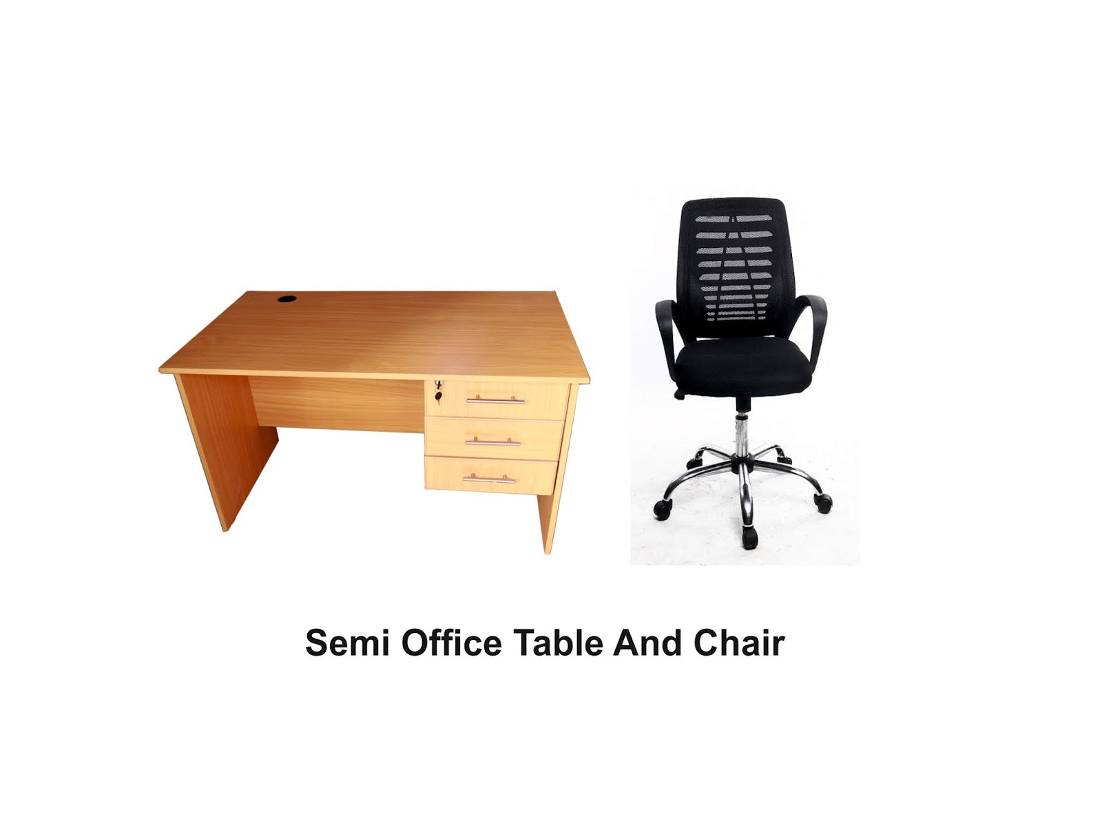 Office table and chair