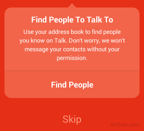 Cara Mendaftar / Membuat Akun di Aplikasi Path Talk - Android - Skip dalam mencari teman