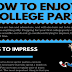 How to Enjoy a College Party #infographic