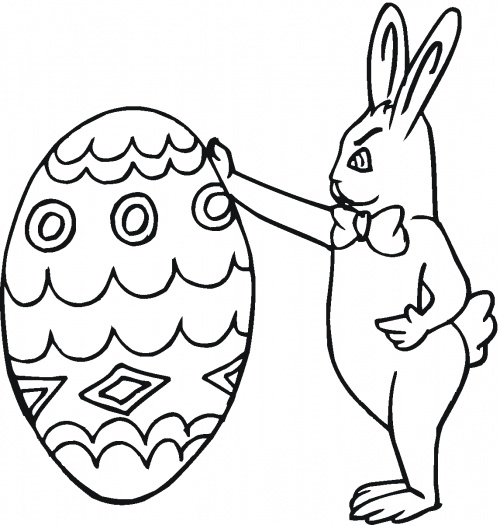 easter bunny coloring in pages - photo #42