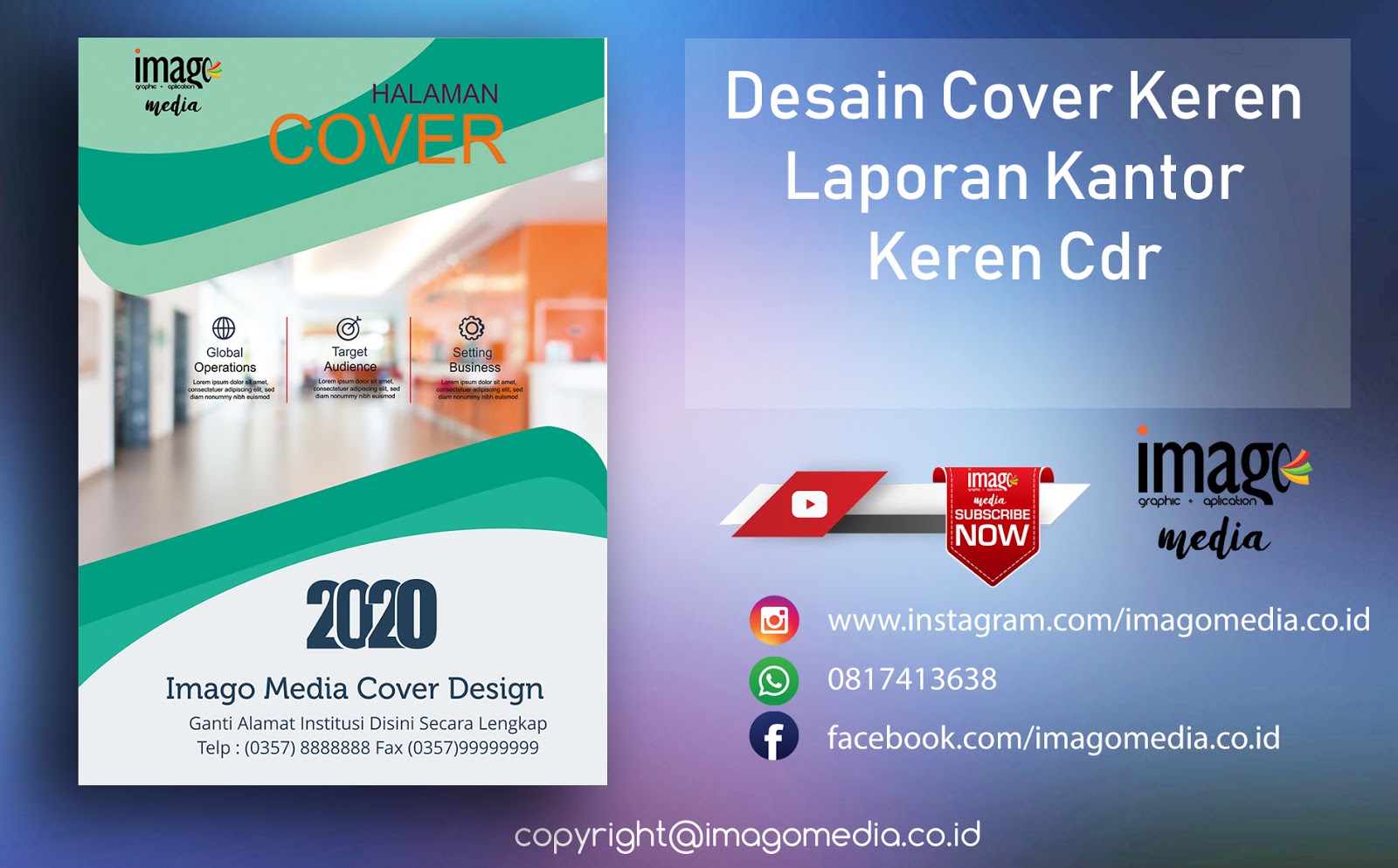 Desain Cover Terbaik Laporan Kantor Keren Cdr Imago