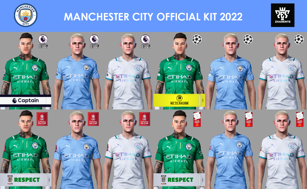 PES2021 Everton & Man City Official kit 2021/2022 By PES Zharente