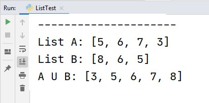 Find the Union of Two List Using Python