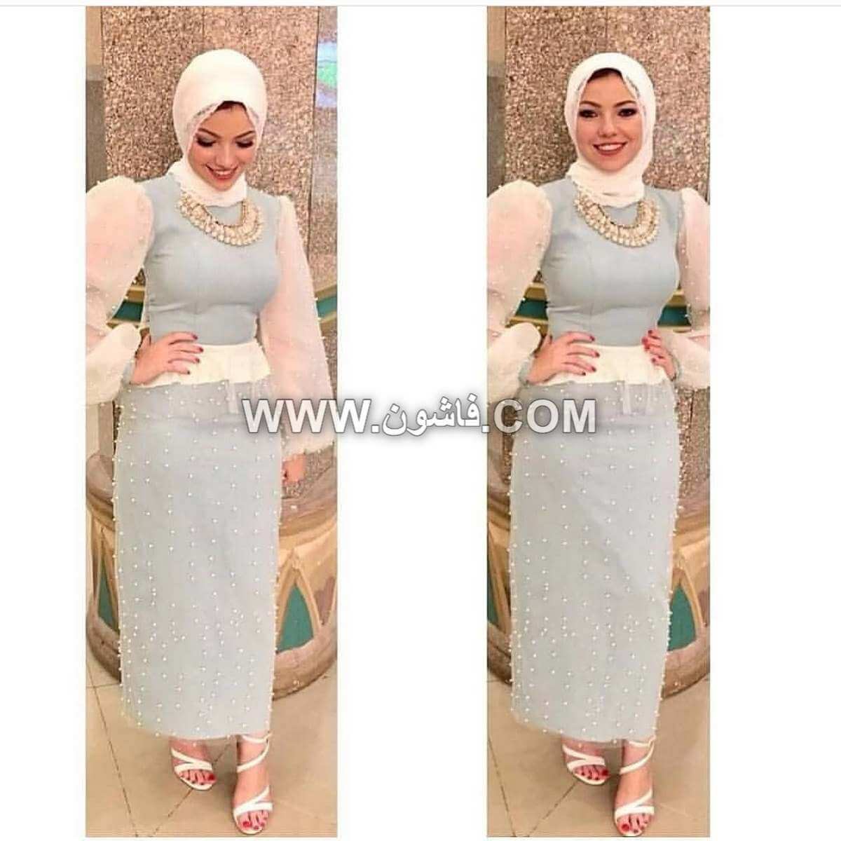 فساتين سهرة للمحجبات من موضة 2019 Evening Dresses for Women of Fashion