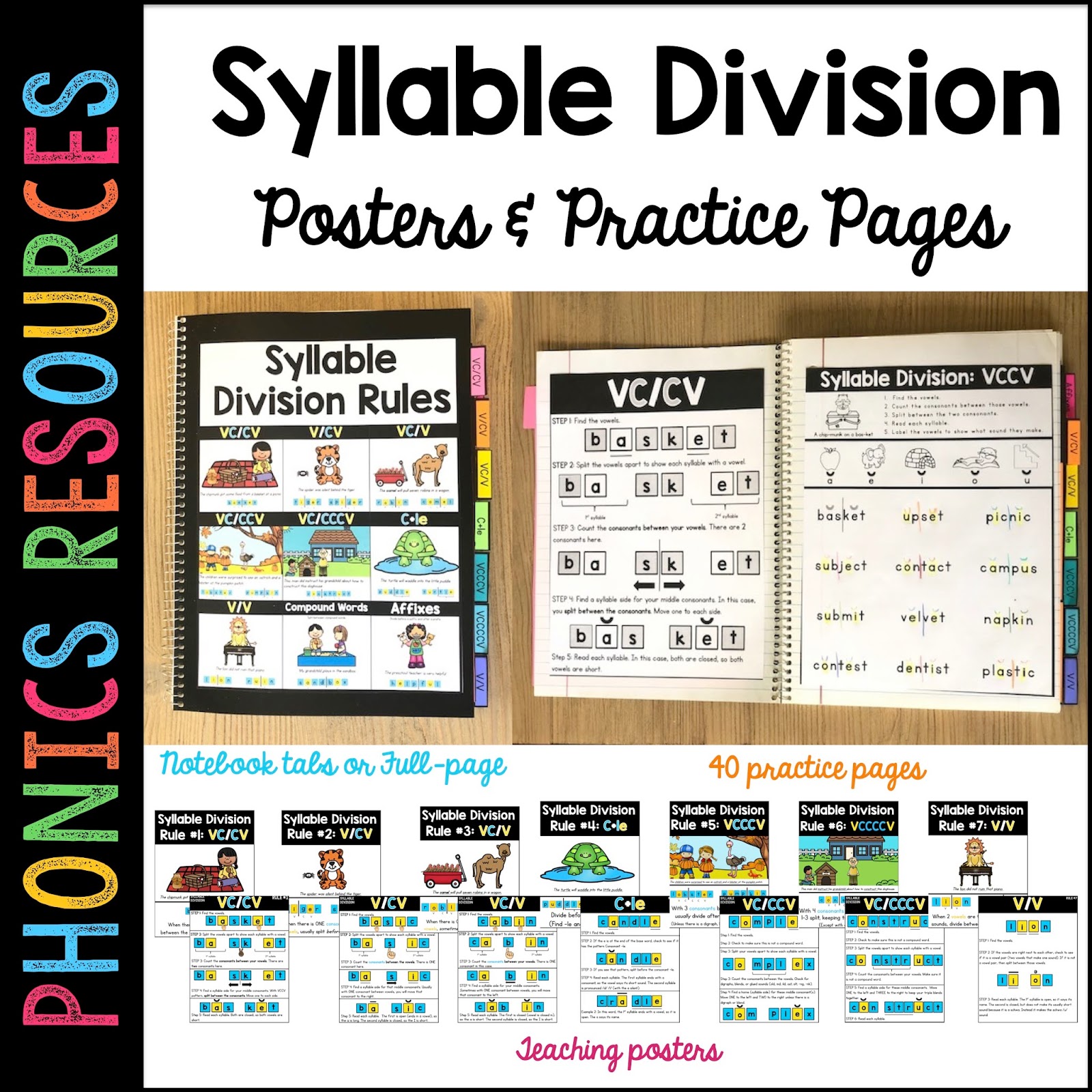 Syllable Division Rules | Sarah's First Grade Snippets | Bloglovin’