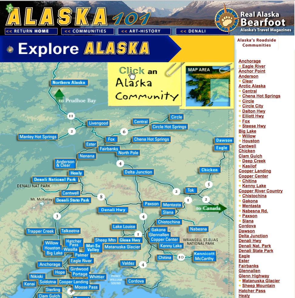 Bearfoot's Alaska101 Community Website