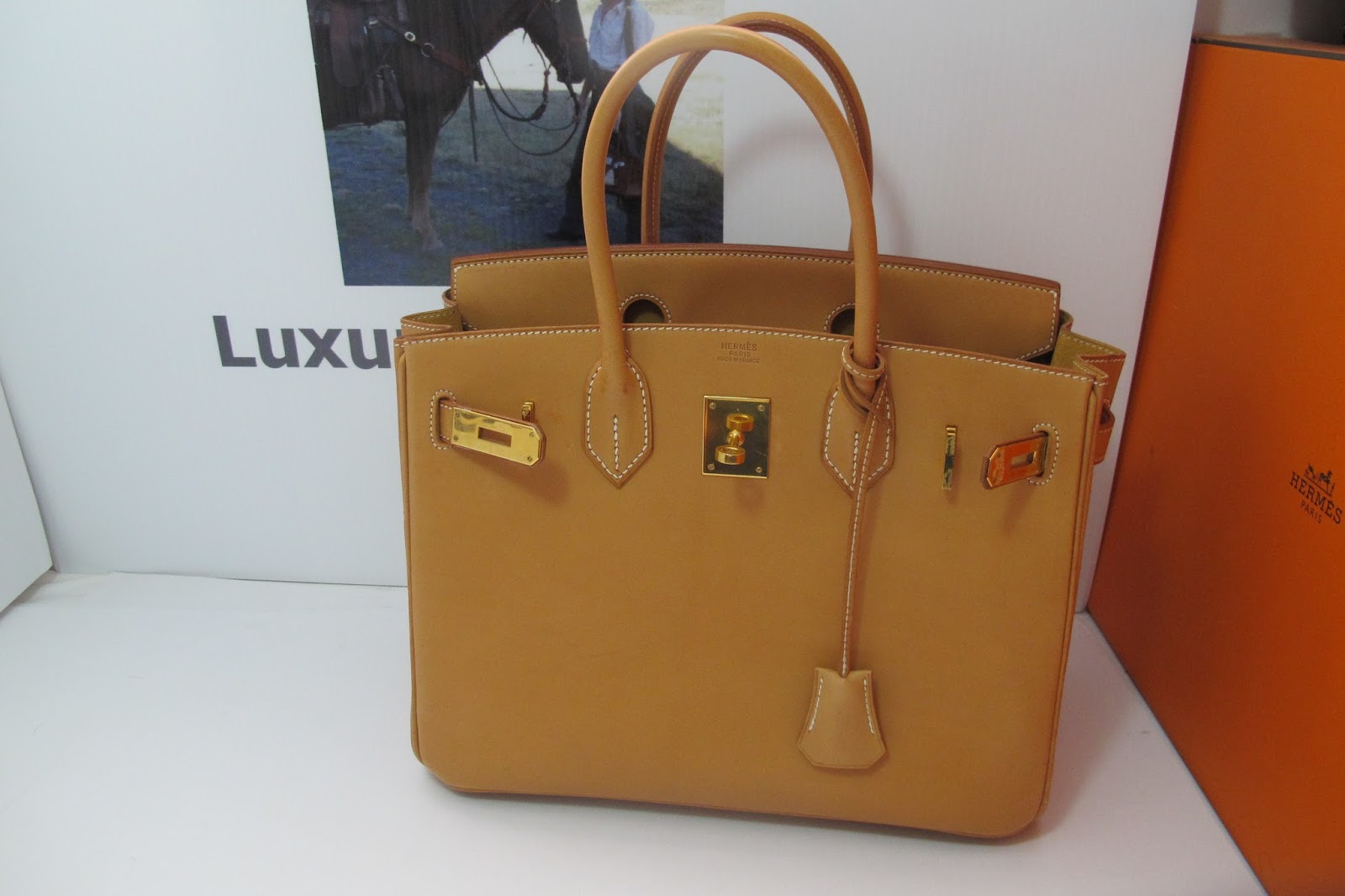 Docride's Luxury Again Natural Hermes leather? What does that mean