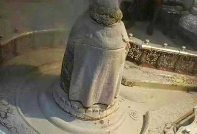 भस्म चढ़ाने से पहले सूती कपड़े से शिवलिंग ढका जाएगा भस्म चढ़ाने से पहले सूती कपड़े से शिवलिंग ढका जाएगा