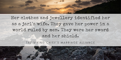 The Viking Chief's Marriage Alliance by Lucy Morris: Her clothes and jewellery identified her as a jarl's wife. They gave her power in a world ruled by men. They were her sword and her shield.