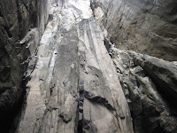 Looking Up the Cliff from the Panga at Witch Hill