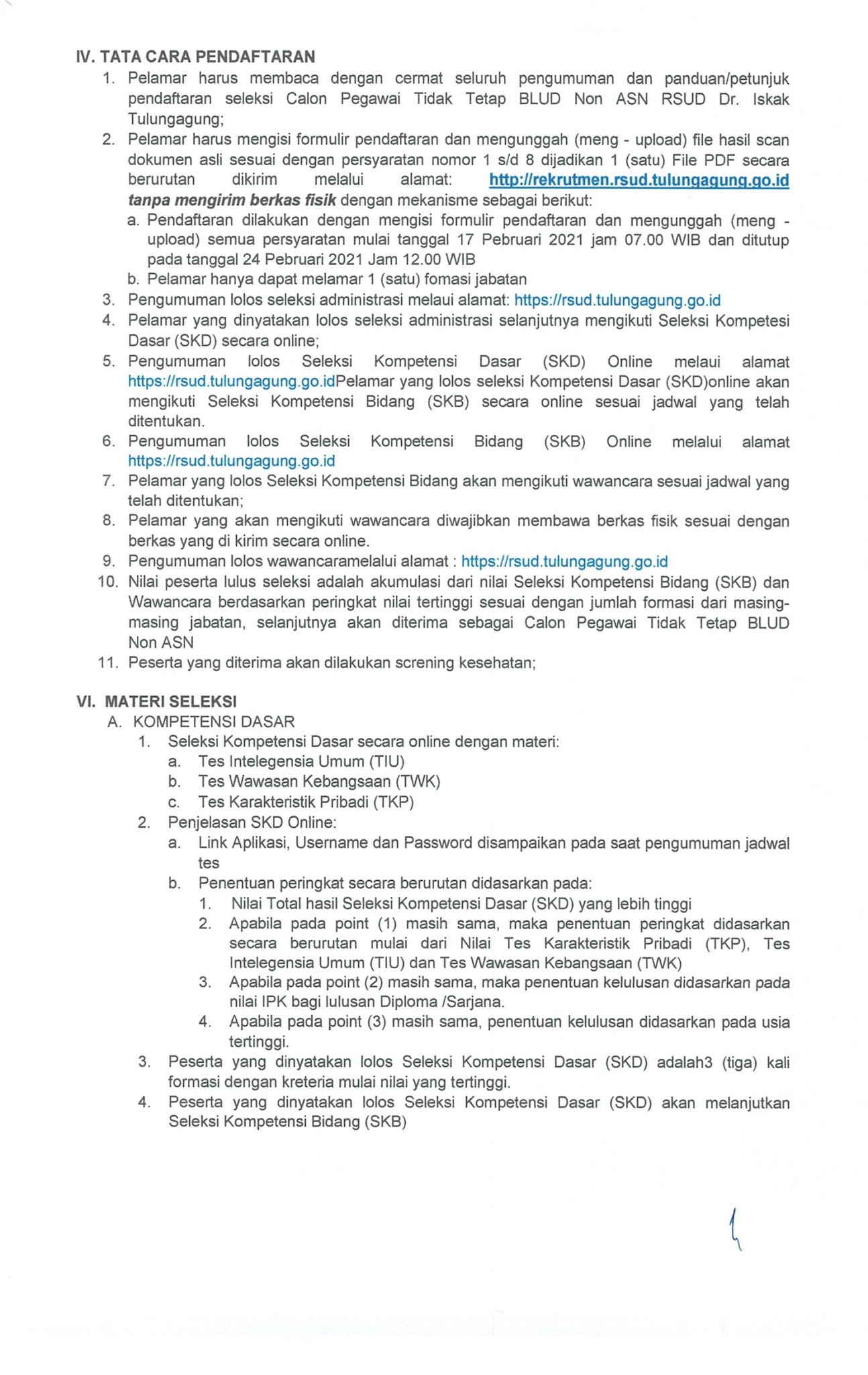 Lowongan Kerja BLUD Non PNS RSUD Dr.Iskak Februari 2021 - REKRUTMEN