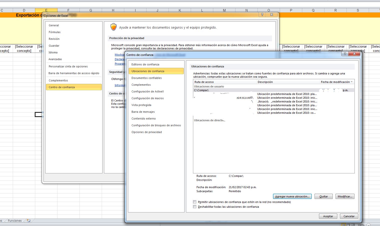 El Dia A Dia Hoja Electronica Contpaqi Nominas Error Al Ejecutar
