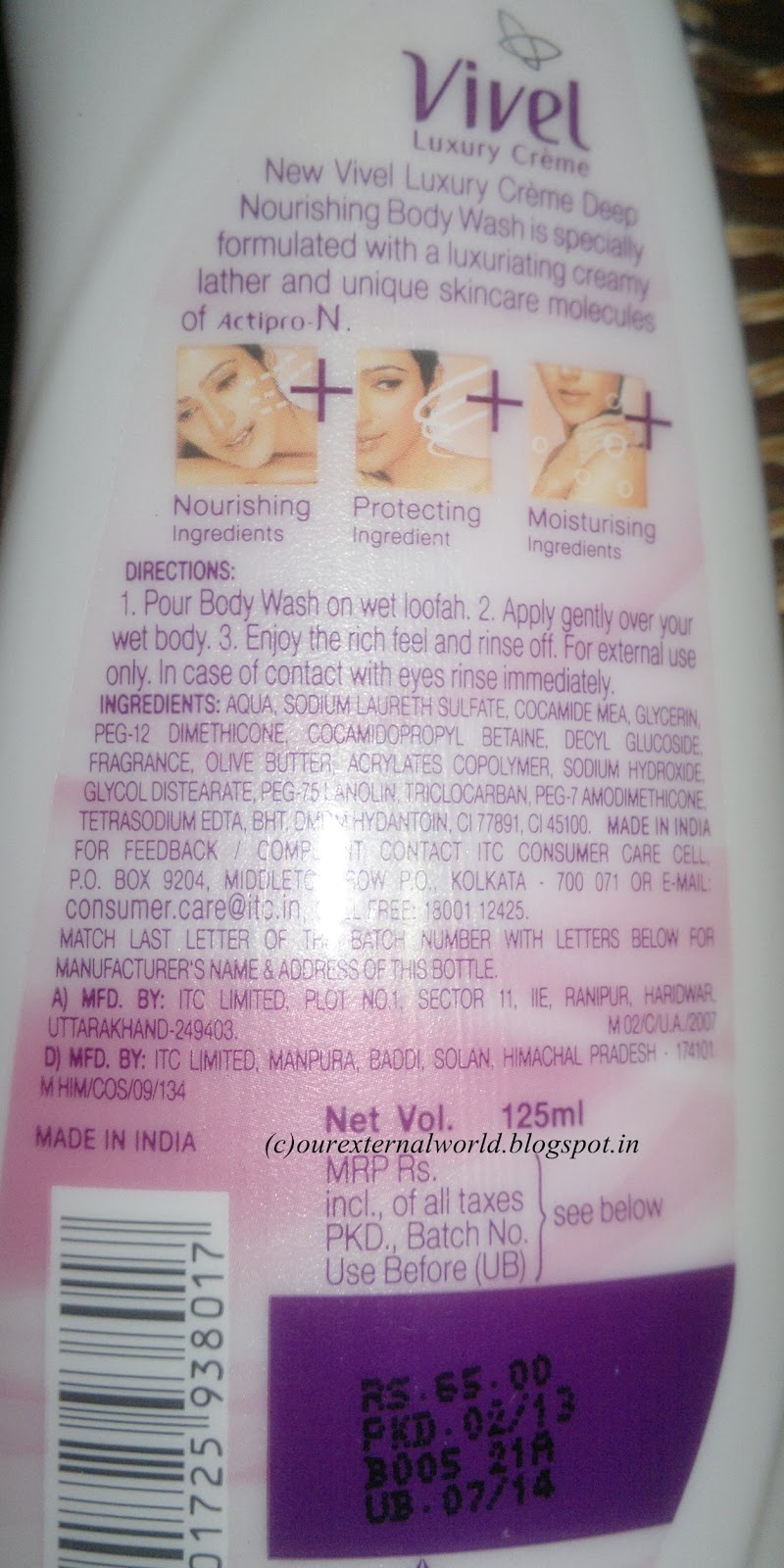 Vivel Luxury Creme Deep Nourishing Body Wash Olive Butter