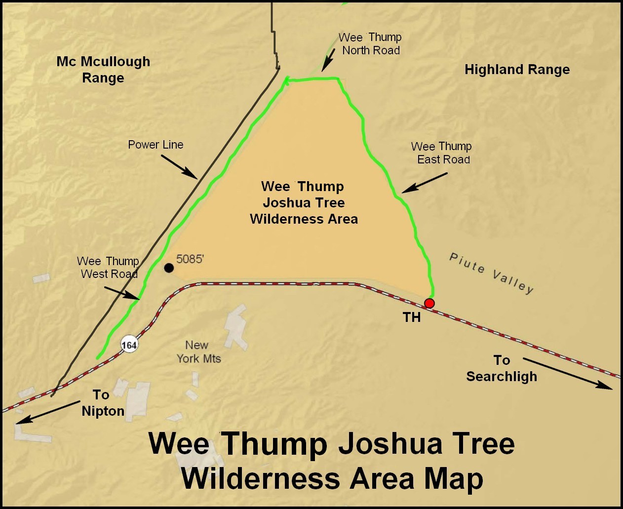 Ken's Photo Gallery Wee Thump Joshua Tree Wilderness Area Summary Page