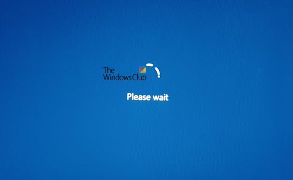 Windows 10 화면에서 멈춤 잠시만 기다려 주십시오