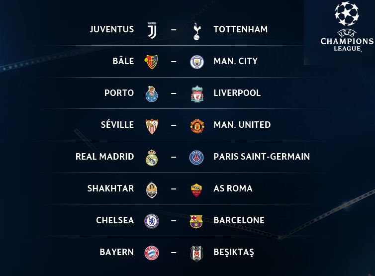 Tirage Au Sort Ligue Des Champions Chaine Tirage au sort de l'UEFA Champions League & Ligue Europa 16es de finale