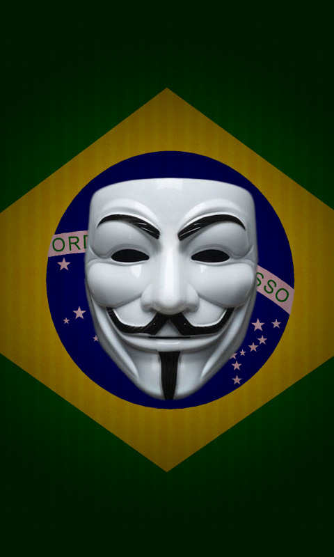 Papel De Parade Para Celular Reggae Máscara De Protesto Brasil