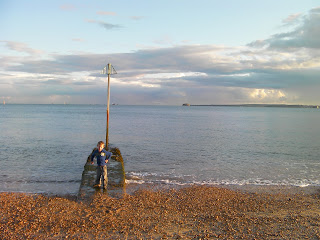 sewage outflow pipe into the solent