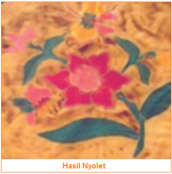 Hasil Nyolet - Proses Pembuatan Batik