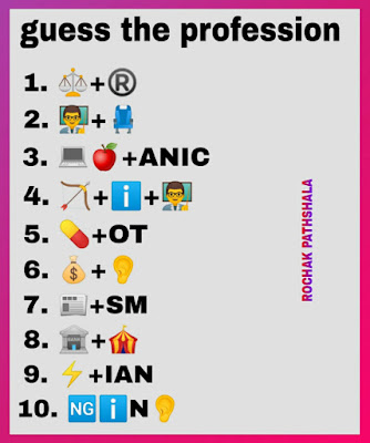 profession puzzle | whatsapp viral emoji riddles guess the profession |