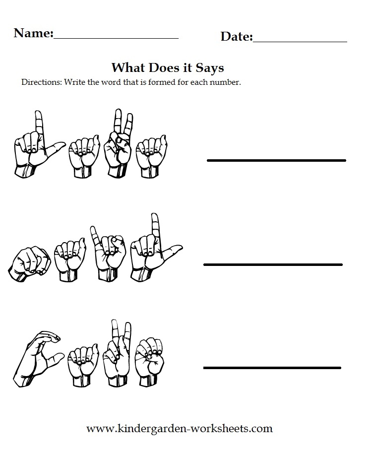 95 Printable Worksheets For Kindergarten Language Kindergartenworksheets asl coloring pages t