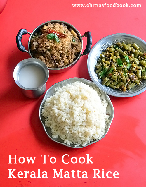 how to cook kerala matta rice in cooker