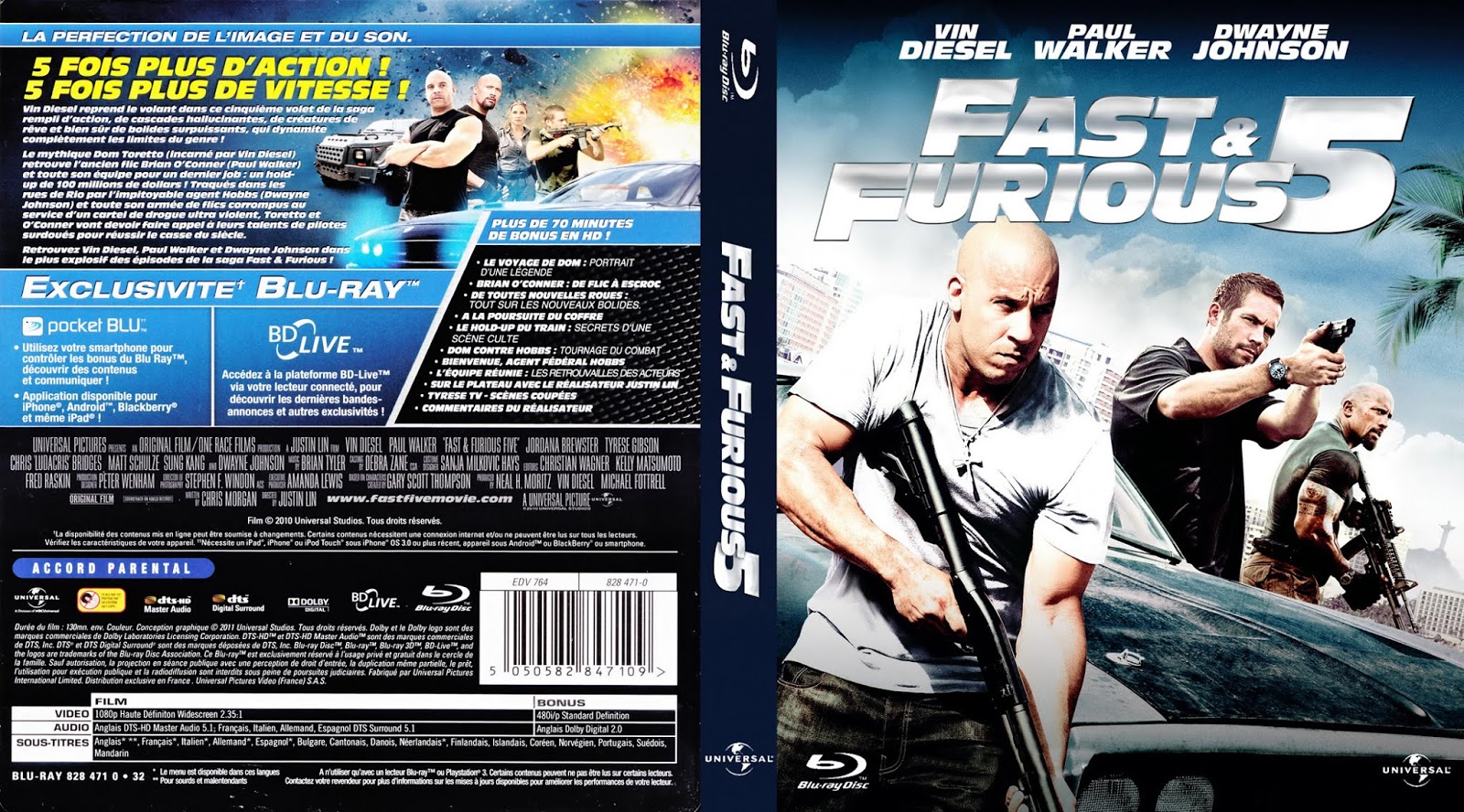 BLURAY JAQUETTES BLURAY Fast and Furious