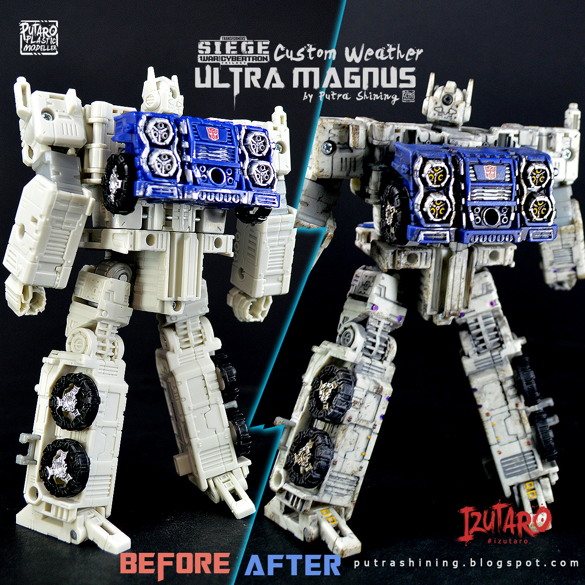 Customized Toy Ultra Magnus Transformers War For Cybertron Siege by