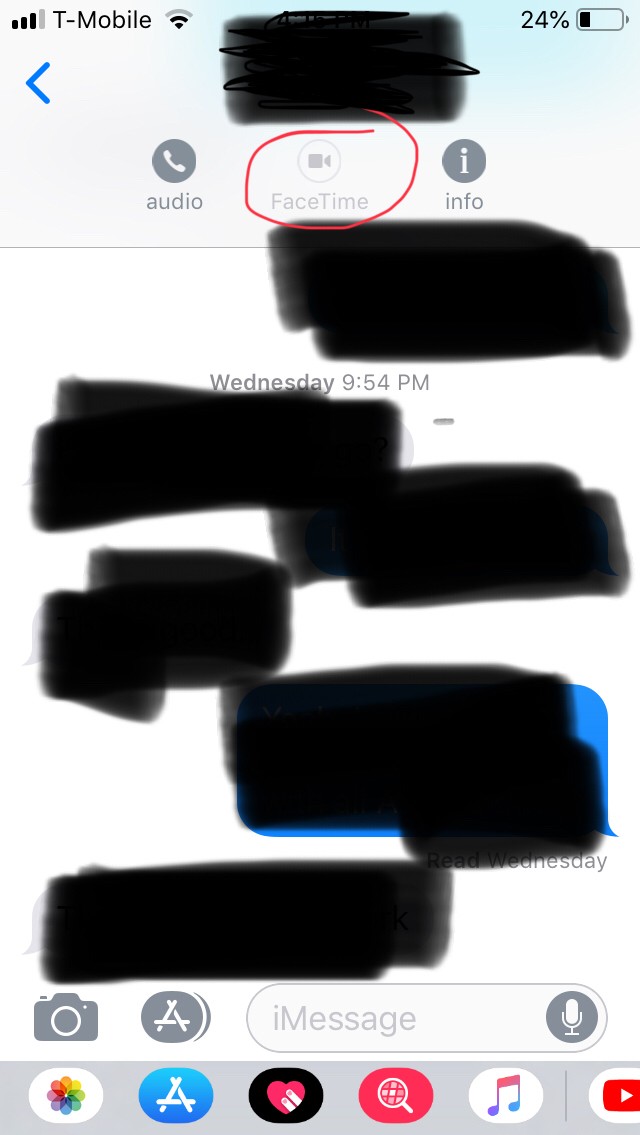 iPhone 6s FaceTime icon is grayed out in messages app [Fix]