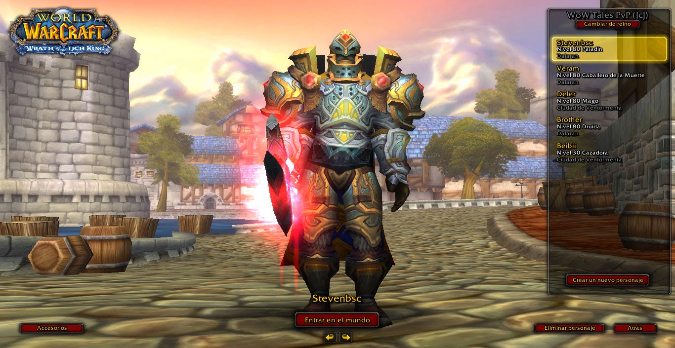 World of Warcraft Paladín Represión PvP 3.3.5