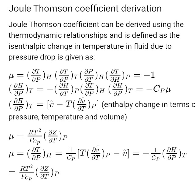 Joule Thomson effect