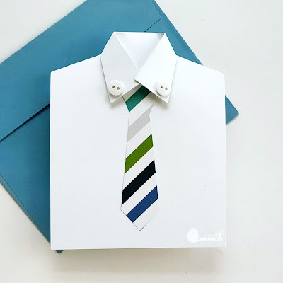 Shirt cards for men, DIY shirt and tie card, card for a teacher, card for boss, Shirt and tie card, Quilled card, Father's day card, Video Tutorial, masculine card, masculine birthday card, Craft for kids, Quillish, 