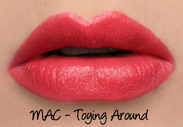 MAC Toying Around Lipstick Swatches & Review