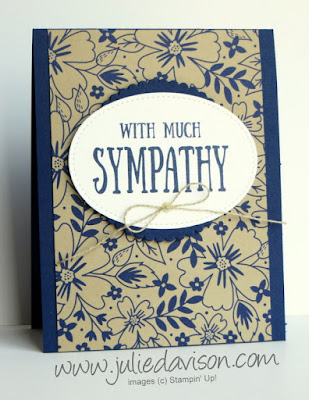 Paper Pumpkin Giftable Greetings Clean & Simple Sympathy Card ~ www.juliedavison.com