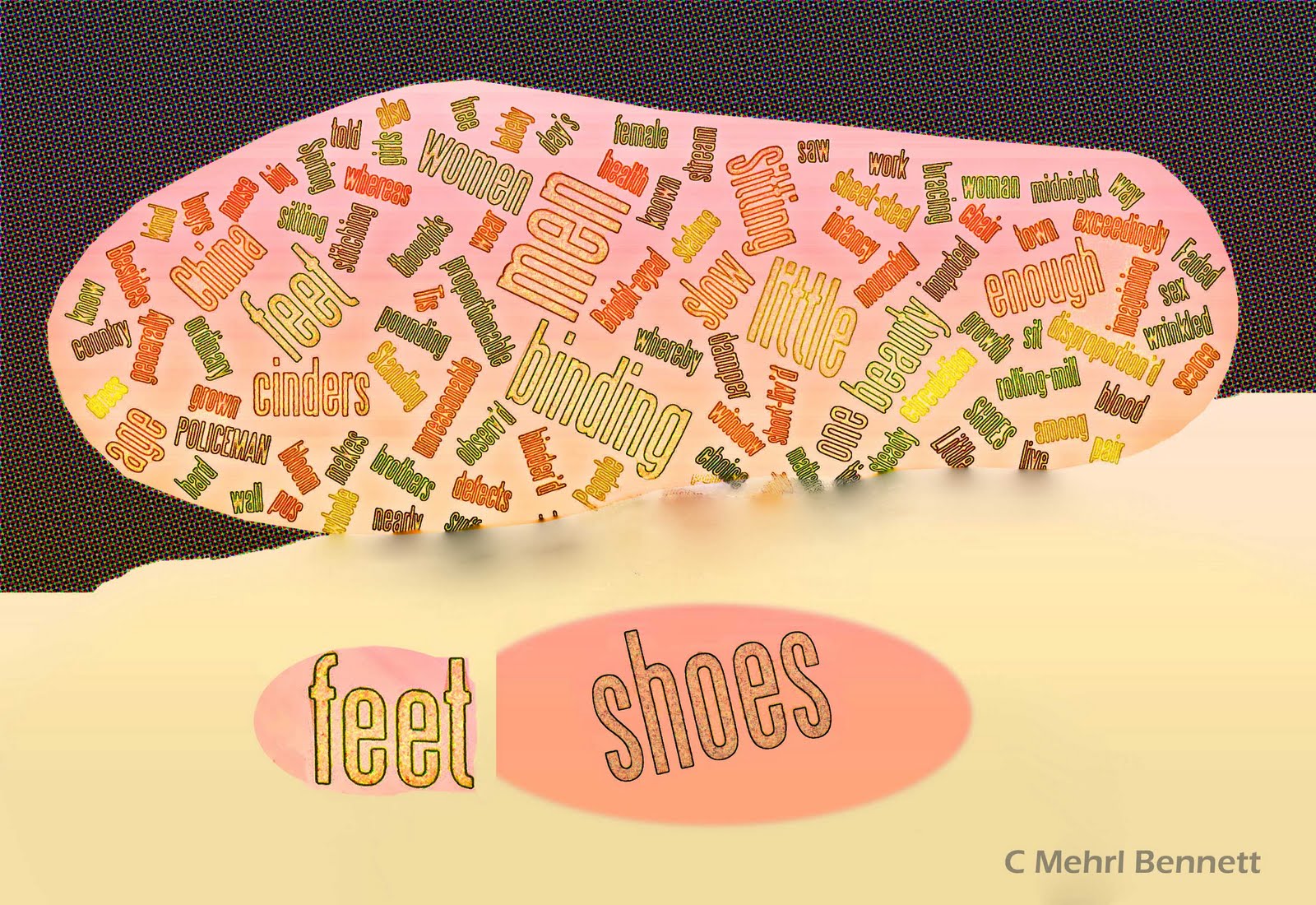 shackmire Shoe sole word collage