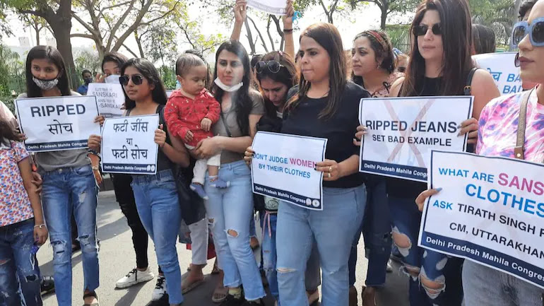 Do ladies dressed in ripped jeans rip apart eternal 'Bhartiya' culture?