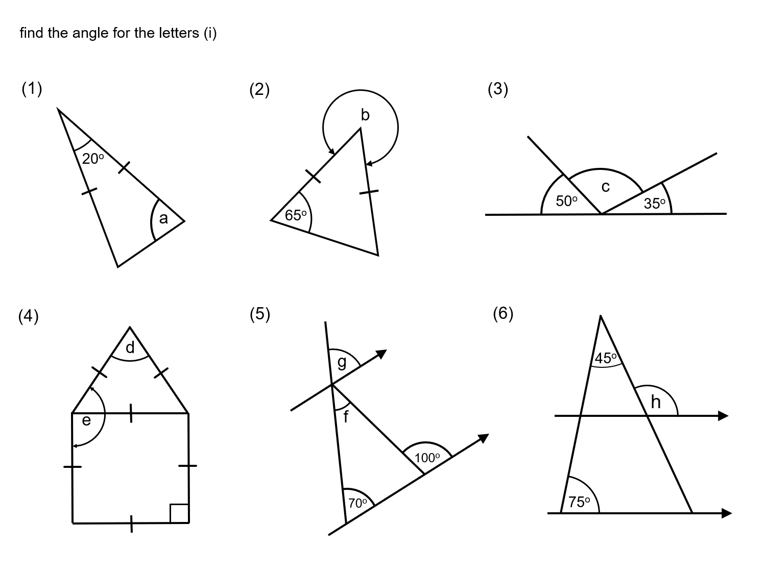 MEDIAN Don Steward mathematics teaching: missing angles
