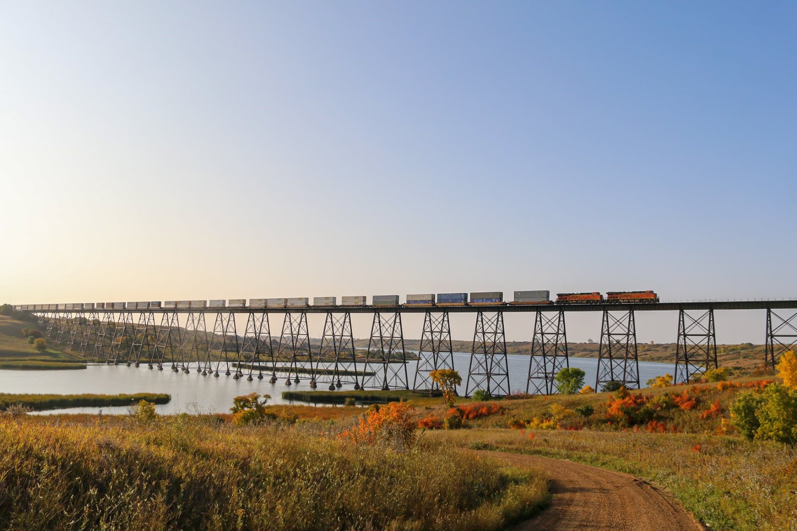 Industrial History 1912 BNSF/GN Karnak Bridge over Sheyenne River