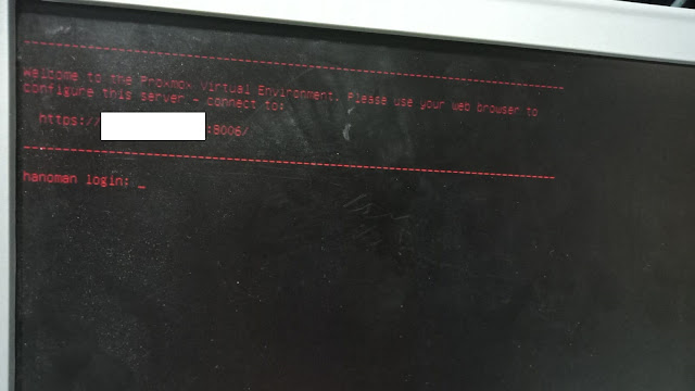 No such device or address. No such device or address