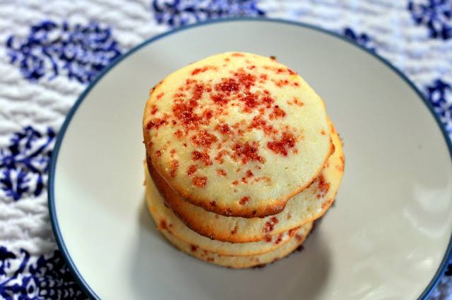 Lemon Ricotta Cookies with Raspberry Cane Sugar | Taste As You Go