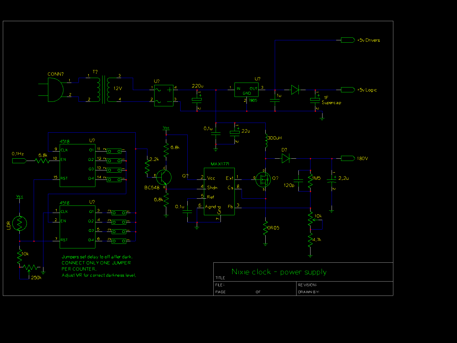 Buxtronix: A Nixie Tube clock