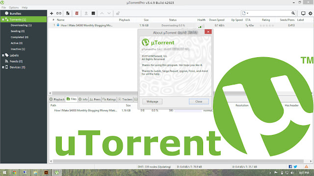 Descargar uTorrent Pro Español + Serial