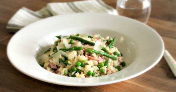 Asparagus, Pea and Bacon Risotto - A Cornish Food Blog | Jam and ...