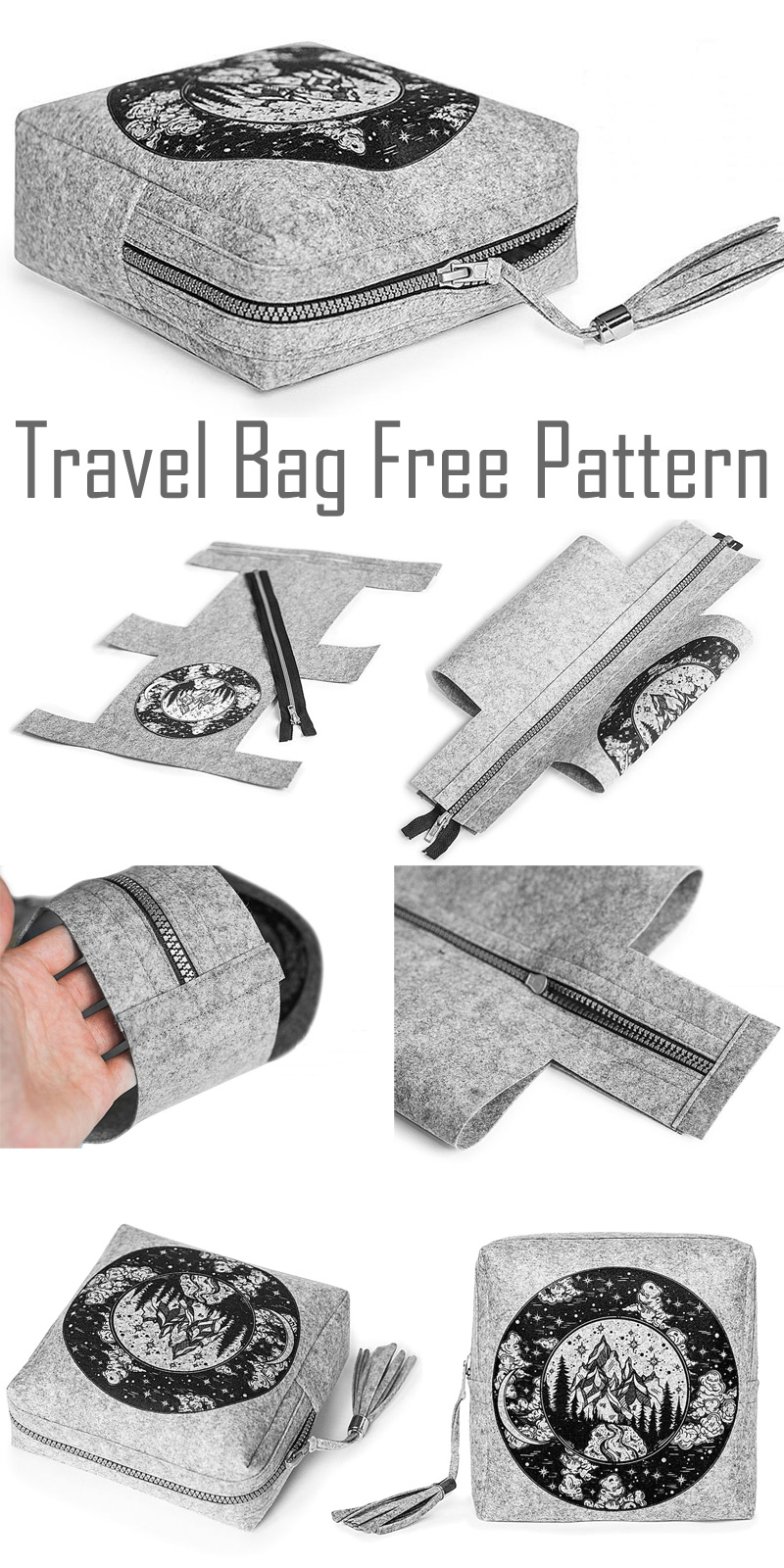 Travel Cosmetic Bag Tutorial DIY Tutorial Ideas!