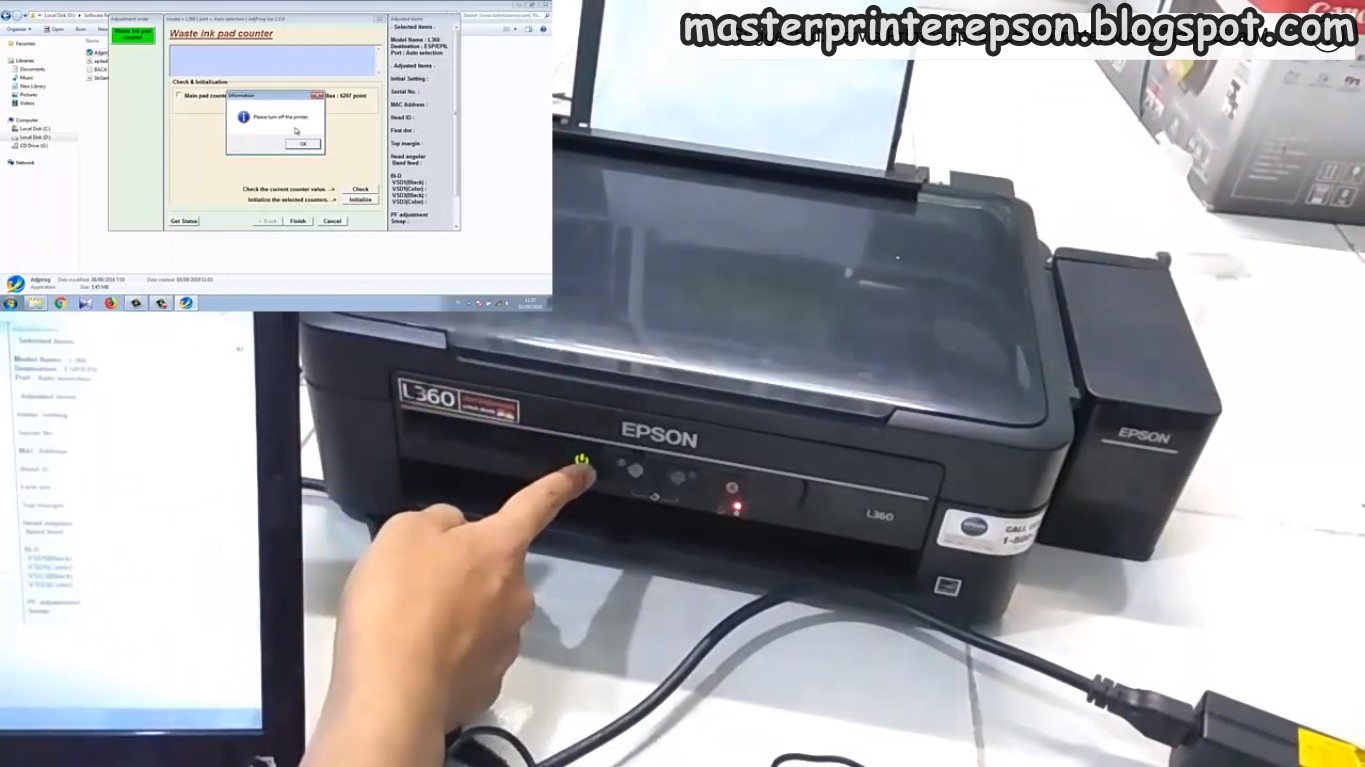 Cara Reset Epson L360 Yang Benar Technopedia Id Printer A S Ink Pad Is